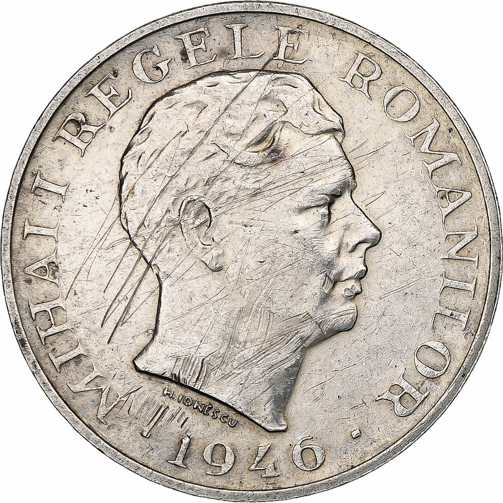 Romania, Mihai I, 100000 Lei, 1946, Silver, EF(40-45), KM:71