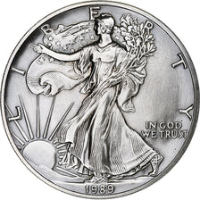 United States, 1 Dollar, 1 Oz, Silver Eagle, 1989, Philadelphia, Bullion