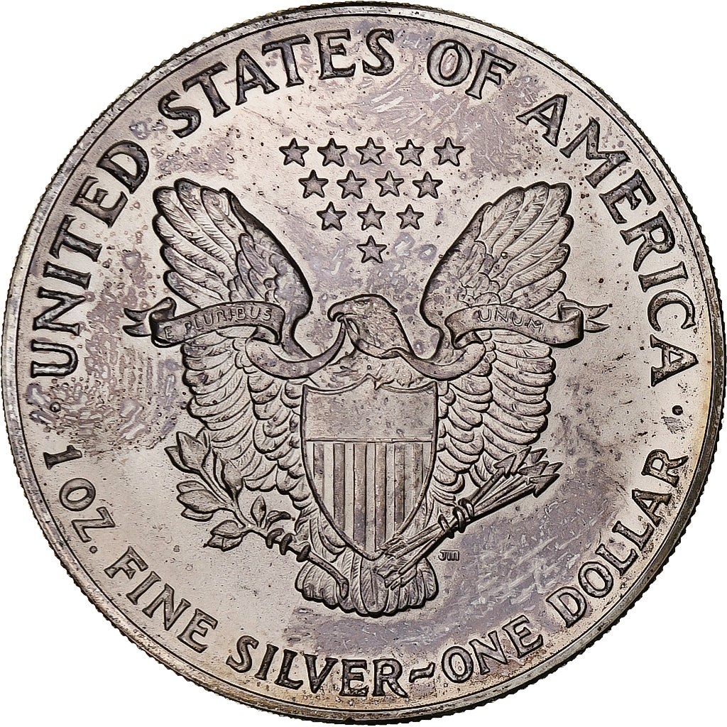 États-Unis, Dollar, Silver Eagle, 1992, 1 Oz, Argent, SUP