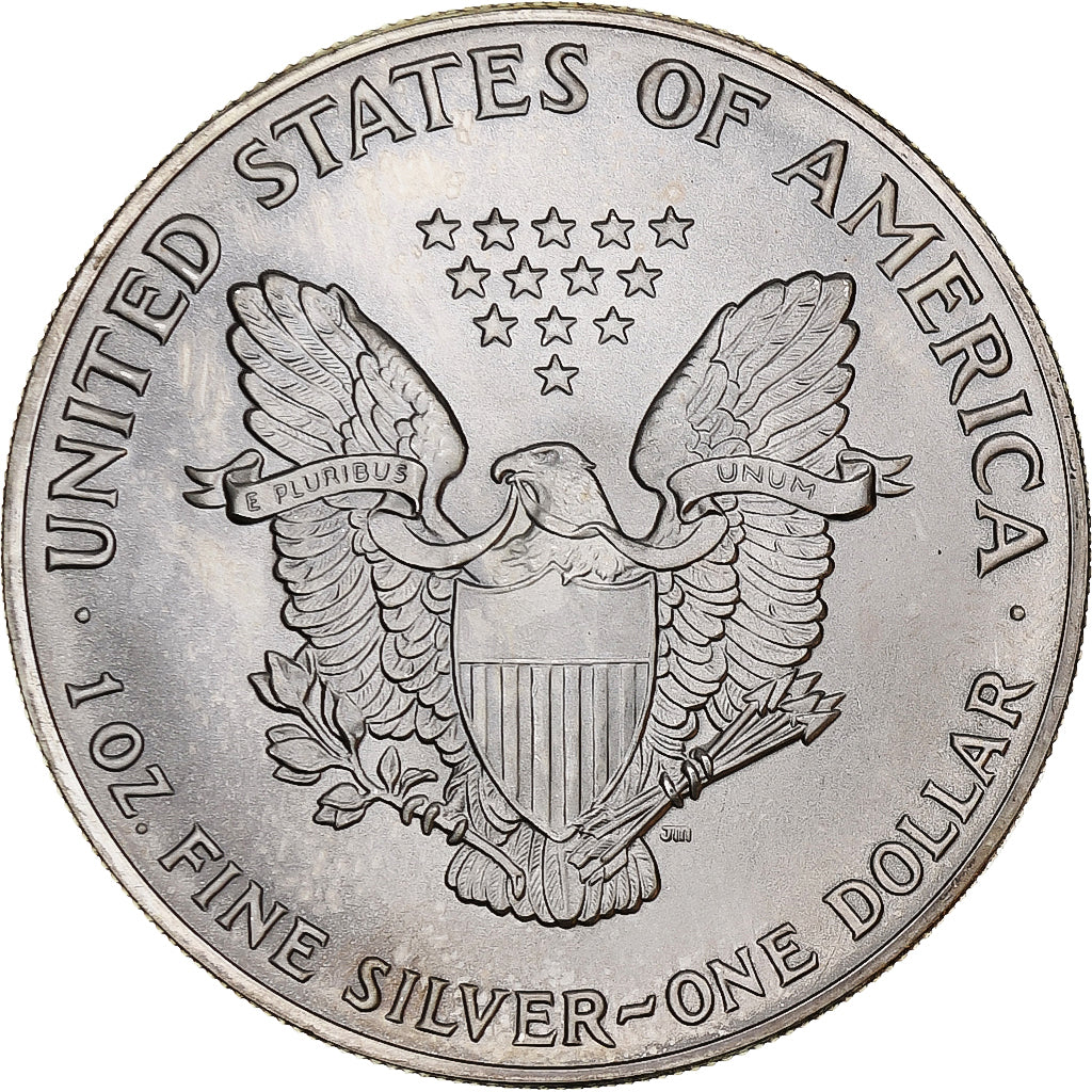 États-Unis, Dollar, Silver Eagle, 1992, 1 Oz, Argent, SPL