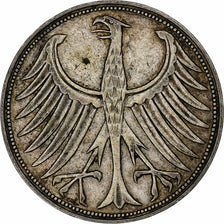 Coin, GERMANY - FEDERAL REPUBLIC, 5 Mark, 1951, Munich, EF(40-45), Silver