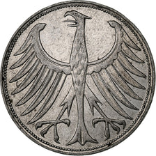 GERMANY - FEDERAL REPUBLIC, 5 Mark, 1951, Hamburg, Silver, EF(40-45), KM:112.1