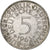 Moneda, ALEMANIA - REPÚBLICA FEDERAL, 5 Mark, 1963, Munich, MBC, Plata