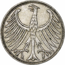 Monnaie, République fédérale allemande, 5 Mark, 1965, Hambourg, TTB+, Argent