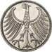 GERMANY - FEDERAL REPUBLIC, 5 Mark, 1966, Stuttgart, Silver, EF(40-45)