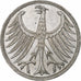 GERMANY - FEDERAL REPUBLIC, 5 Mark, 1968, Stuttgart, Silver, AU(55-58), KM:112.1