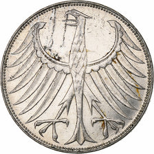 Coin, GERMANY - FEDERAL REPUBLIC, 5 Mark, 1971, Karlsruhe, EF(40-45), Silver