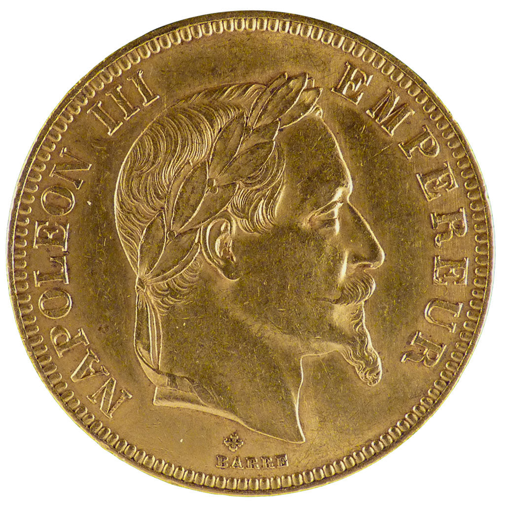 FRANCE, Napoléon III, 100 Francs, 1869, Strasbourg, AU(50-53), Gold, Gadoury #..