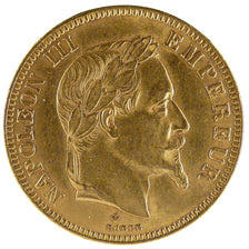 FRANCE, Napoléon III, 100 Francs, 1869, Strasbourg, AU(50-53), Gold, Gadoury #..