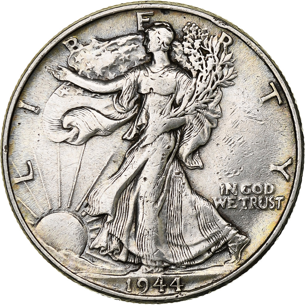 United States, Half Dollar, Walking Liberty, 1944, Philadelphia, Silver