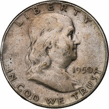 United States, Half Dollar, Franklin Half Dollar, 1950, U.S. Mint, Silver
