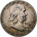 États-Unis, Half Dollar, Franklin Half Dollar, 1954, U.S. Mint, Argent, TB+