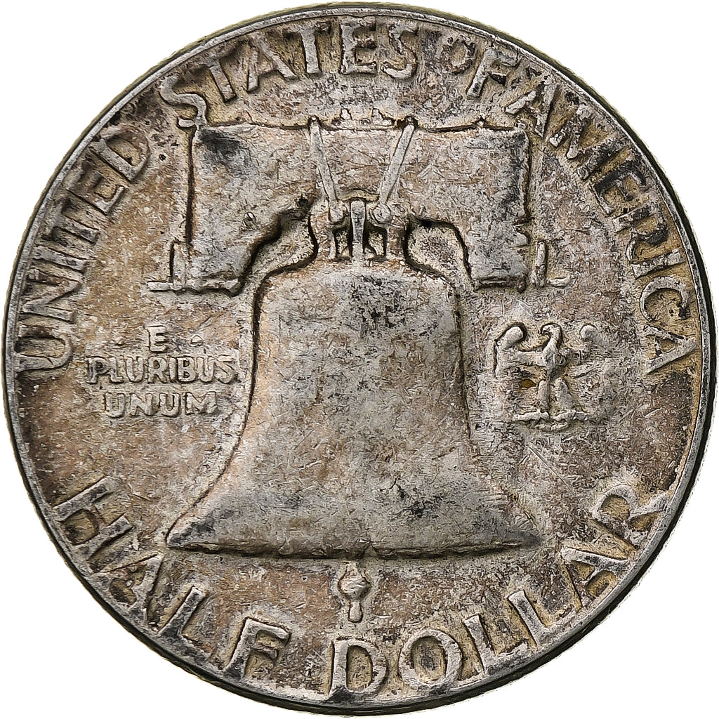 United States, Half Dollar, Franklin Half Dollar, 1954, U.S. Mint, Silver