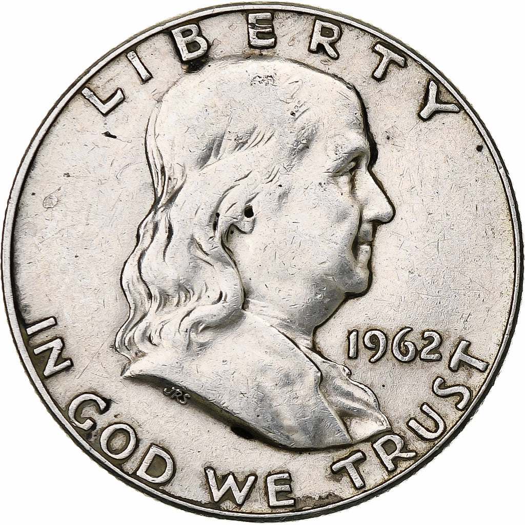 United States, Half Dollar, Franklin Half Dollar, 1962, Denver, Silver