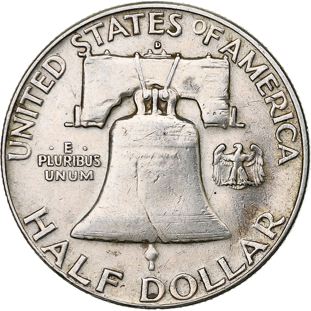 United States, Half Dollar, Franklin Half Dollar, 1962, Denver, Silver