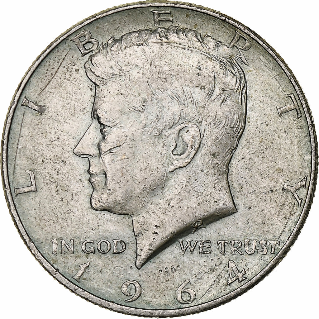 United States, Half Dollar, Kennedy Half Dollar, 1964, Denver, Silver