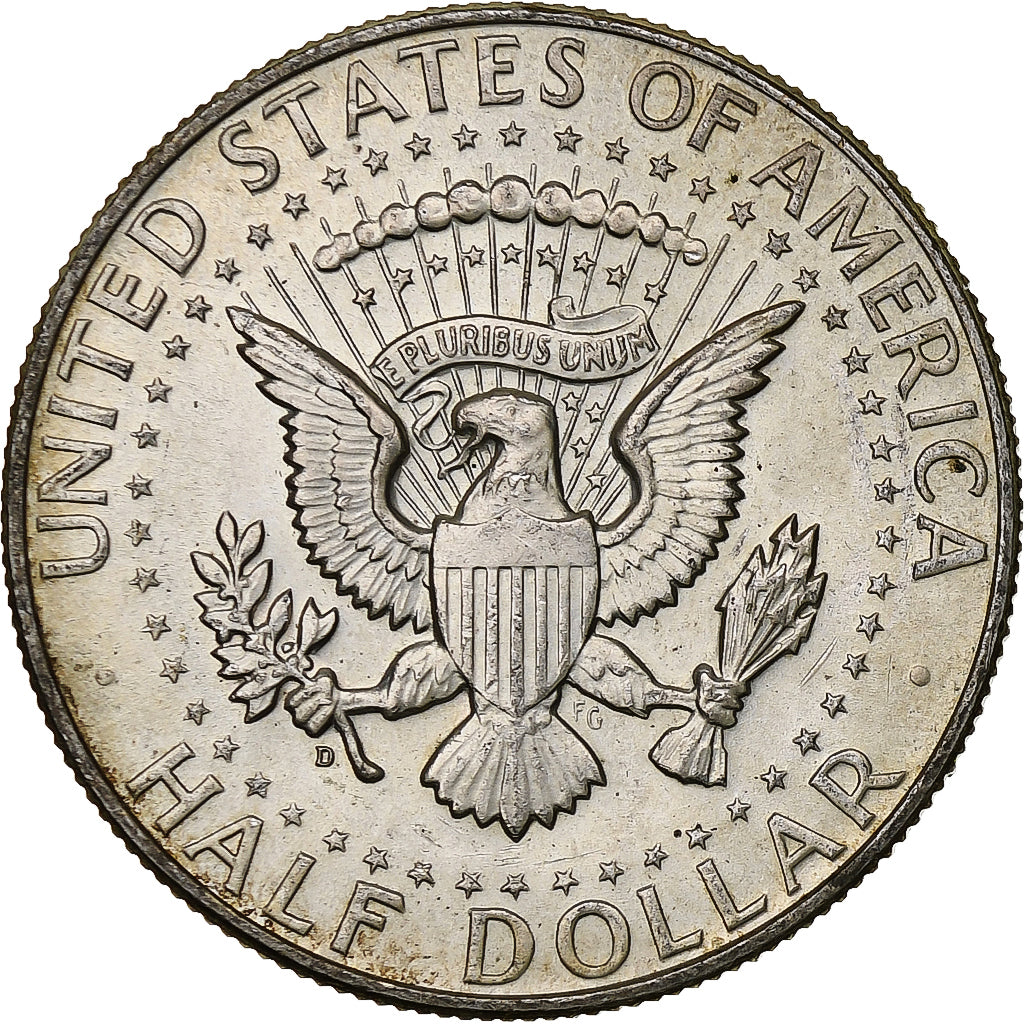 United States, Half Dollar, Kennedy Half Dollar, 1964, Denver, Silver