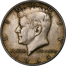 États-Unis, Half Dollar, Kennedy Half Dollar, 1964, Denver, Argent, SUP, KM:202