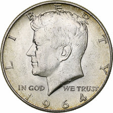 États-Unis, Half Dollar, Kennedy Half Dollar, 1964, Denver, Argent, SUP, KM:202