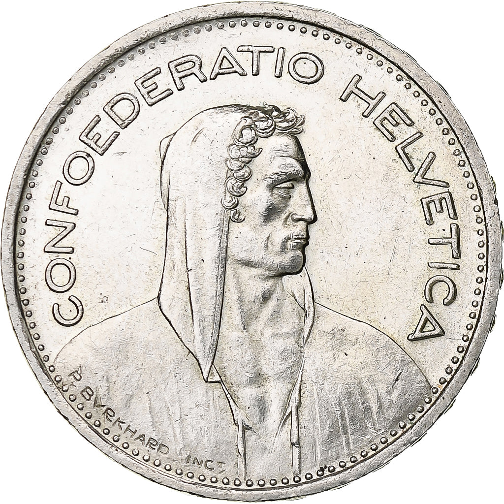 Switzerland, 5 Francs, 1953, Bern, Silver, AU(55-58), KM:40
