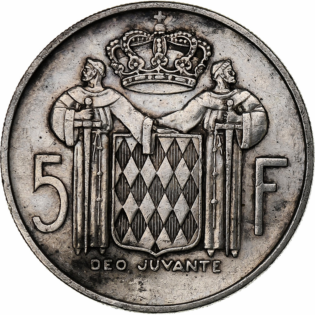 Monaco, Rainier III, 5 Francs, 1960, Silver, EF(40-45), Gadoury:MC 152, KM:141