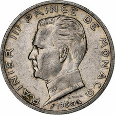 Monaco, Rainier III, 5 Francs, 1960, Silver, AU(50-53), Gadoury:MC 152, KM:141