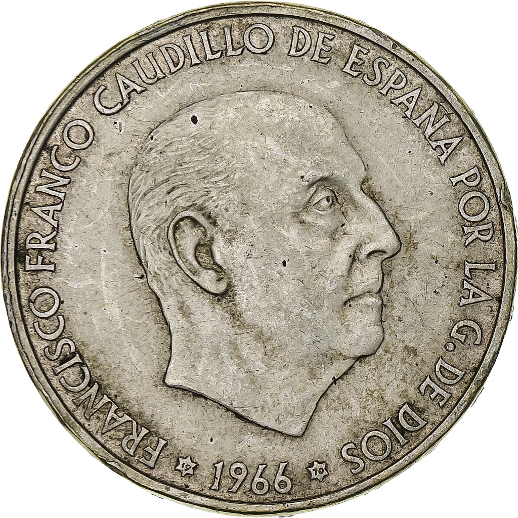 Coin, Spain, Caudillo and regent, 100 Pesetas, 1970, Madrid, EF(40-45), Silver
