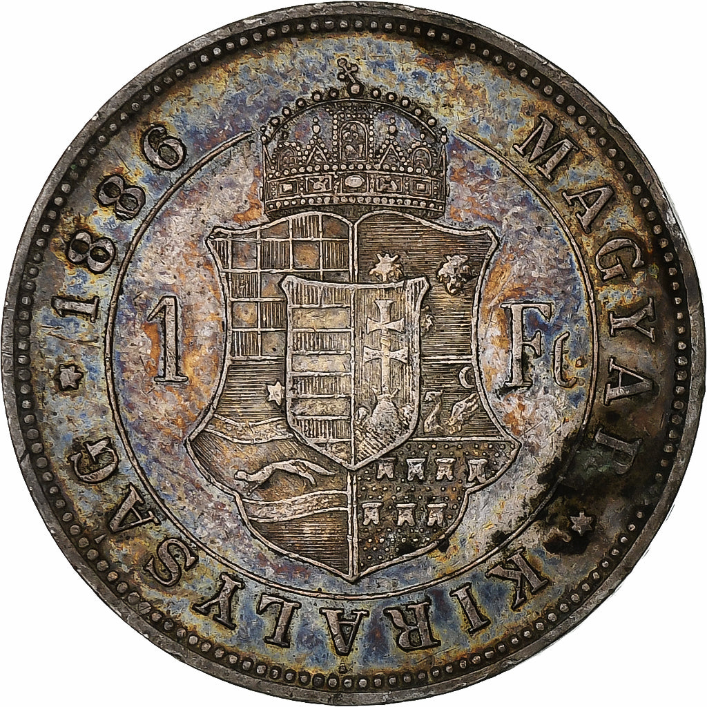 Hungary, Franz Joseph I, Forint, 1886, Silver, VF(30-35), KM:469