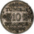 Moneda, Túnez, Ahmad Pasha Bey, 10 Francs, 1934, Paris, MBC, Plata, KM:262