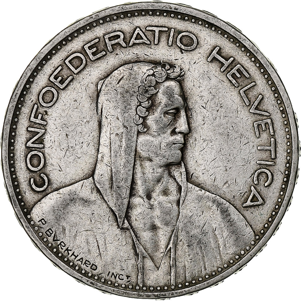 Switzerland, 5 Francs, 1931, Bern, Silver, EF(40-45), KM:40