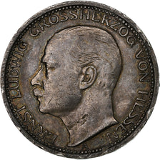 German States, HESSE-DARMSTADT, Ernst Ludwig, 3 Mark, 1910, Berlin, Silver