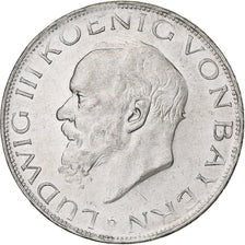 German States, BAVARIA, Ludwig III, 3 Mark, 1914, Munich, Silver, EF(40-45)