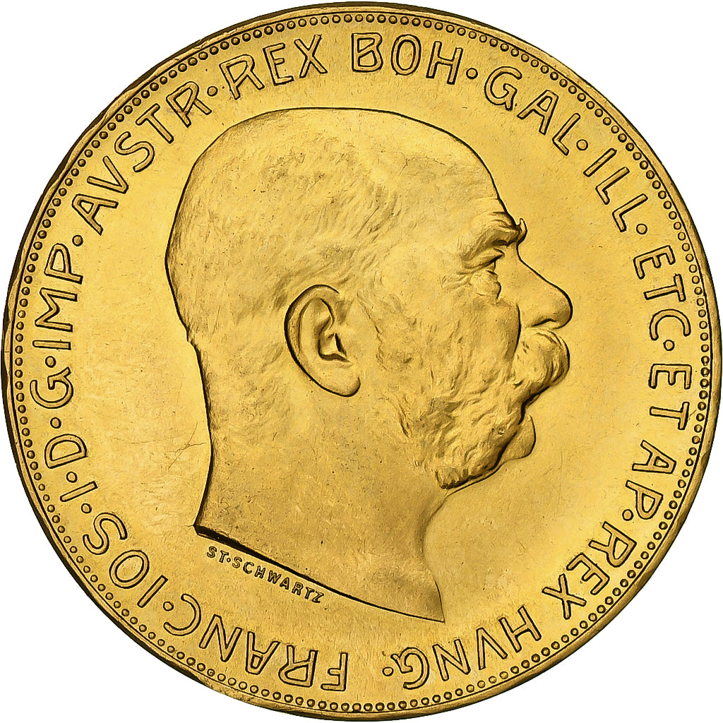 Austria, Franz Joseph I, 100 Corona, 1915, Oro, FDC, KM:2819