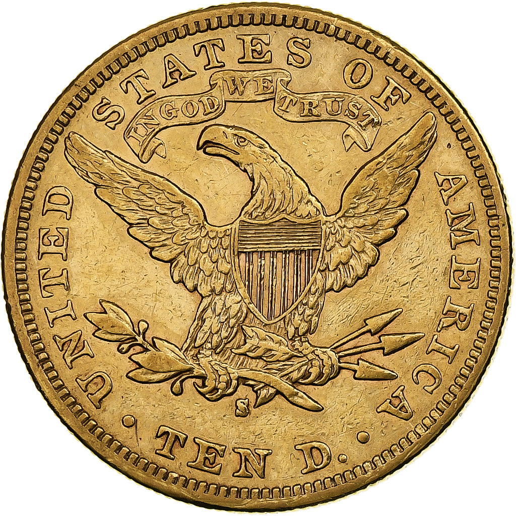 United States, $10, Eagle, Coronet Head, 1894, U.S. Mint, Gold, EF(40-45)