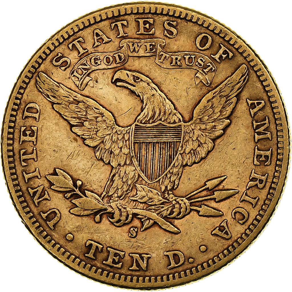 Coin, United States, Coronet Head, $10, Eagle, 1897, U.S. Mint, San Francisco