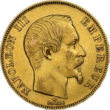 France, Napoléon III, 50 Francs, 1859, Paris, Or, TTB+, Gadoury:1111, KM:785.1