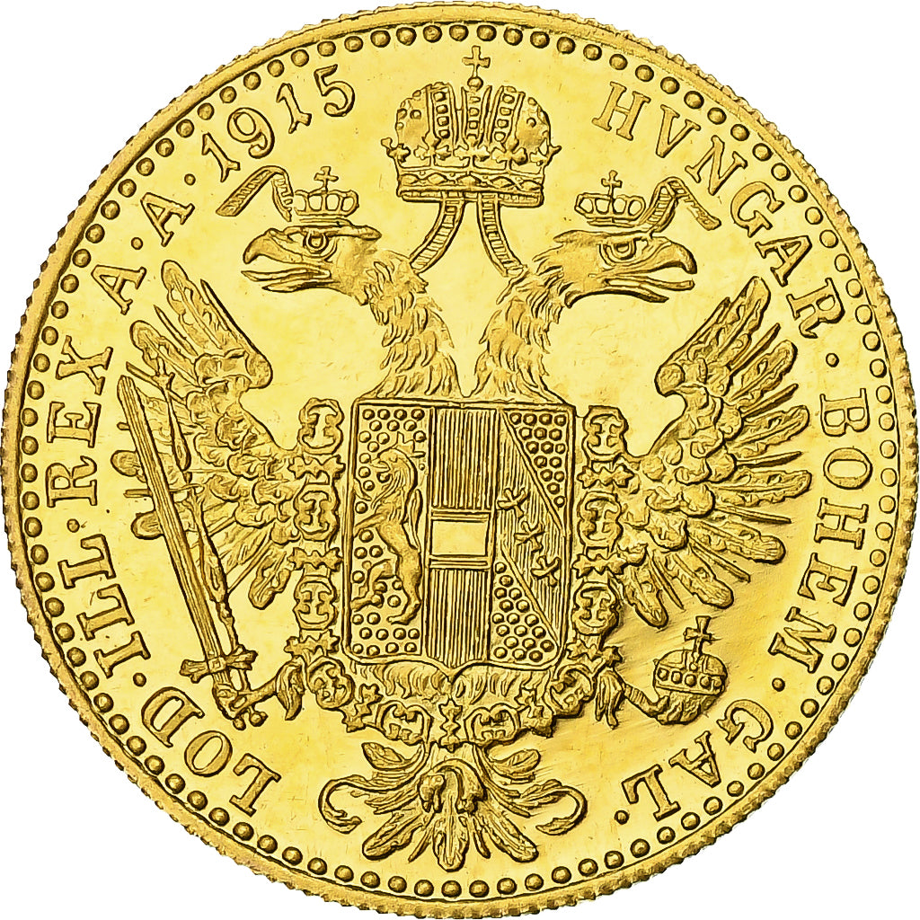 Moneta, Austria, Franz Joseph I, Ducat, 1915, Restrike, SPL, Oro, KM:2267