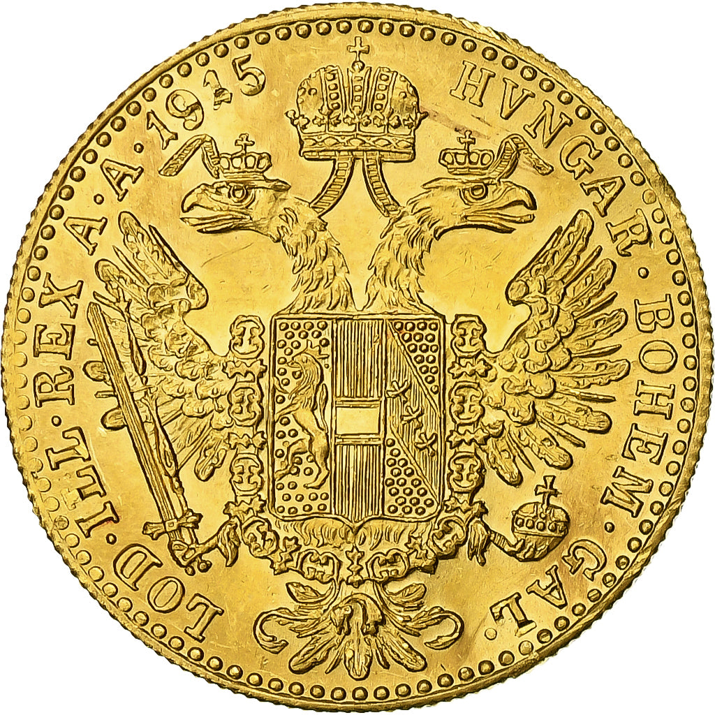Monnaie, Autriche, Franz Joseph I, Ducat, 1915, Refrappe, SPL, Or, KM:2267