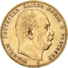 Monnaie, Etats allemands, PRUSSIA, Wilhelm I, 10 Mark, 1873, Hannover, TTB, Or