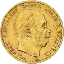 German States, PRUSSIA, Wilhelm I, 10 Mark, 1877, Hannover, Gold, EF(40-45).