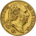 Moeda, França, Louis XVIII, Louis XVIII, 20 Francs, 1818, Lille, AU(50-53)