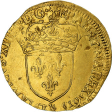 Coin, France, Louis XIII, Écu d'or, Ecu d'or, 1615, Paris, AU(50-53), Gold