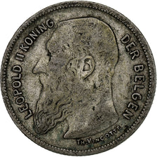 Belgium, 2 Francs, 2 Frank, 1904, Silver, VF(30-35), KM:59