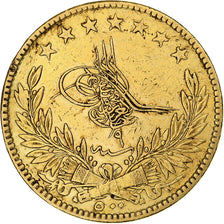 Turquie, Abdul Aziz, 500 Kurush, 1869/AH1277/9, Qustantiniyah, Or, TTB, KM:698