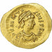 Anastasius I, Tremissis, 492-518, Constantinople, Gold, AU(55-58), Sear:8