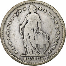 Coin, Switzerland, 2 Francs, 1886, Bern, VF(20-25), Silver, KM:21