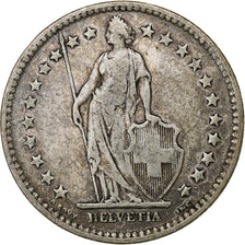 Switzerland, 2 Francs, 1908, Bern, Silver, VF(30-35), KM:21