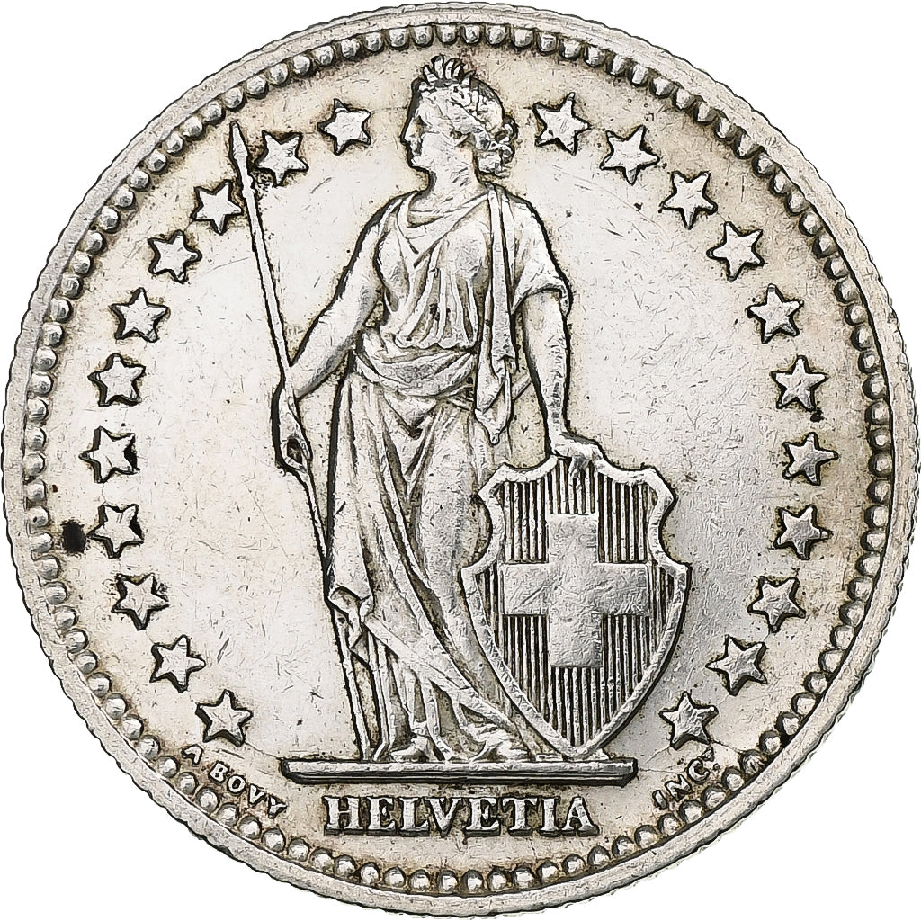 Switzerland, 2 Francs, 1941, Bern, Silver, VF(30-35), KM:21