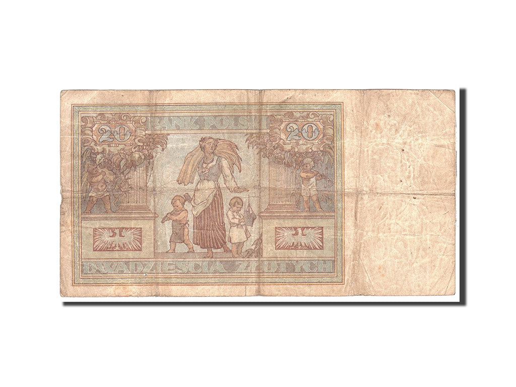 Banknote, Poland, 20 Zlotych, 1931, 1931-06-20, KM:73, VF(20-25)