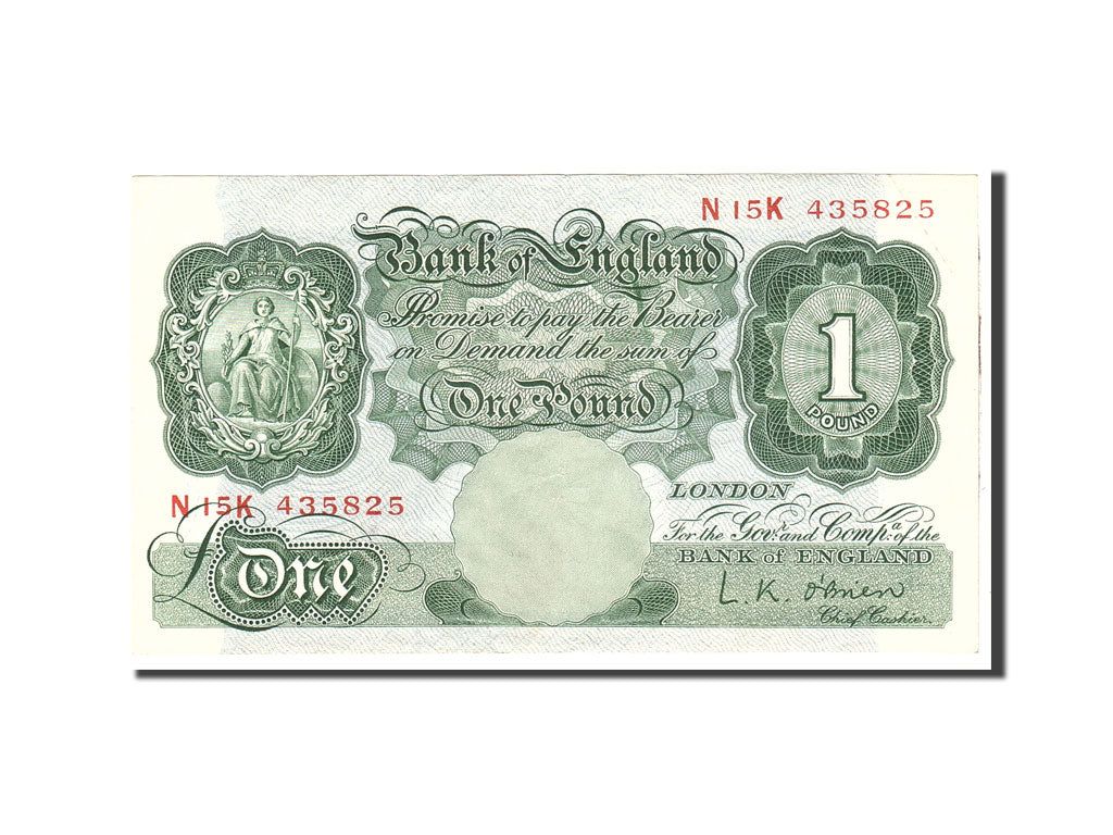 Banknote, Great Britain, 1 Pound, 1955, Undated, KM:369c, EF(40-45)